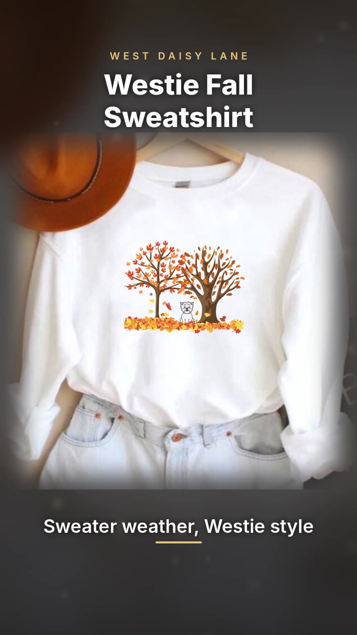 Westie Fall Sweatshirt video