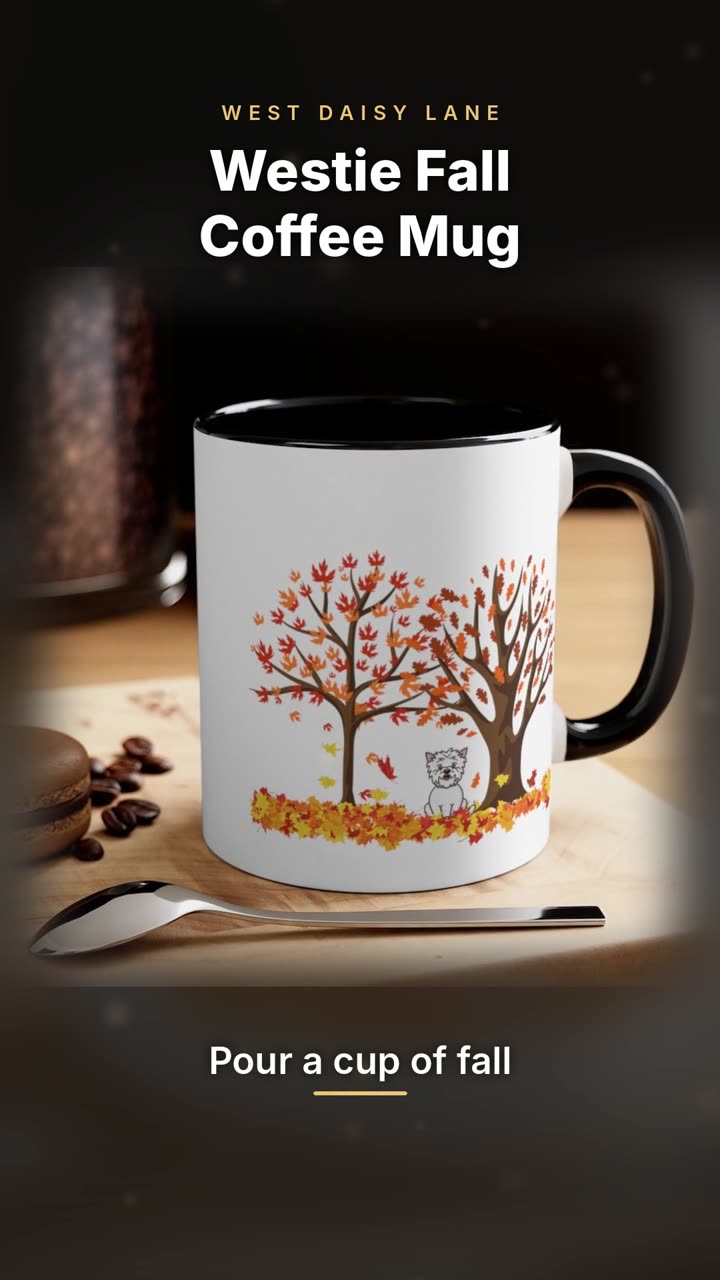 Westie Fall Coffee Mug video