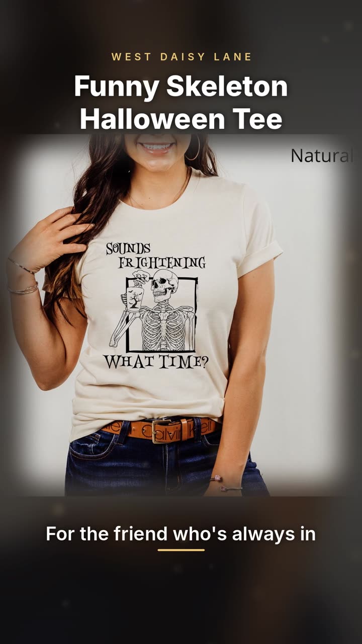 Funny Skeleton Halloween Tee video