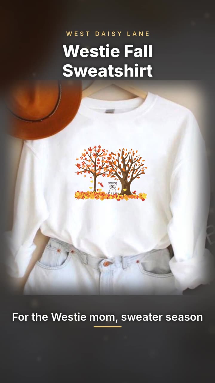 Westie Fall Sweatshirt video
