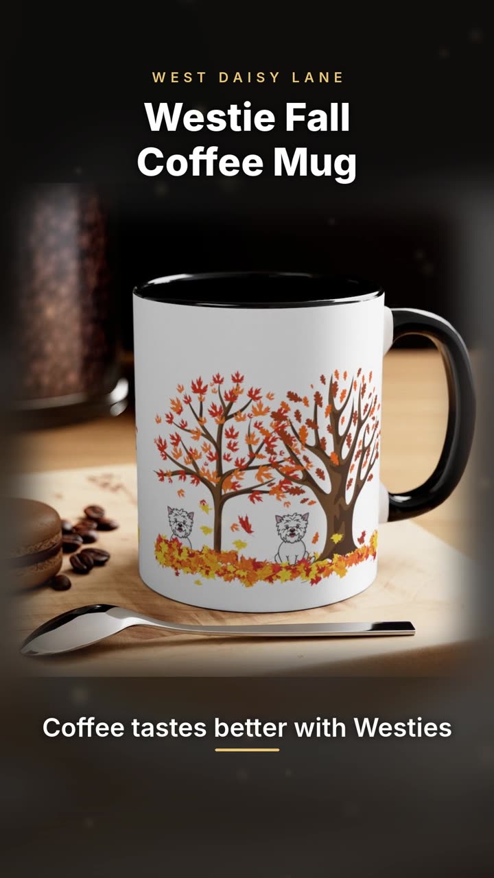 Westie Fall Coffee Mug video