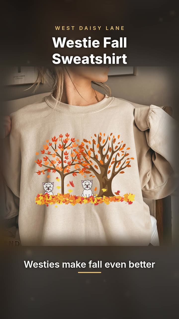Westie Fall Sweatshirt video