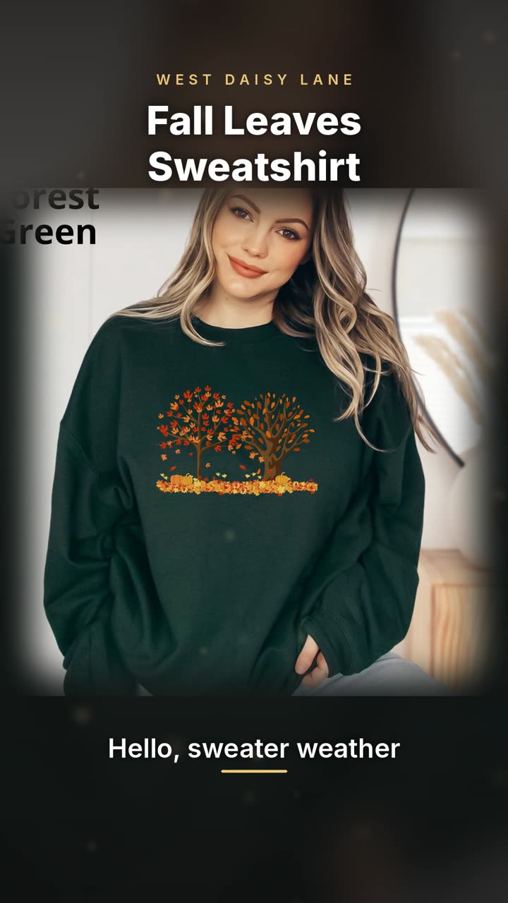 Fall Leaves Sweatshirt video
