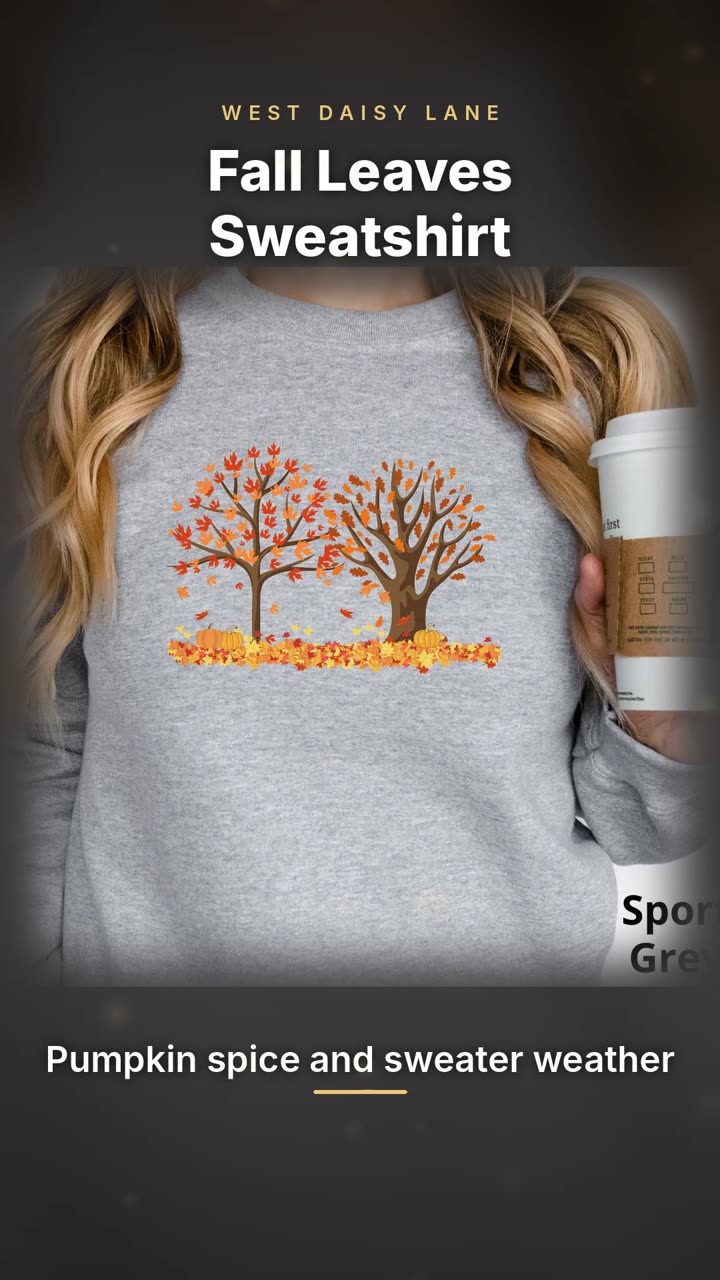 Fall Leaves Sweatshirt video
