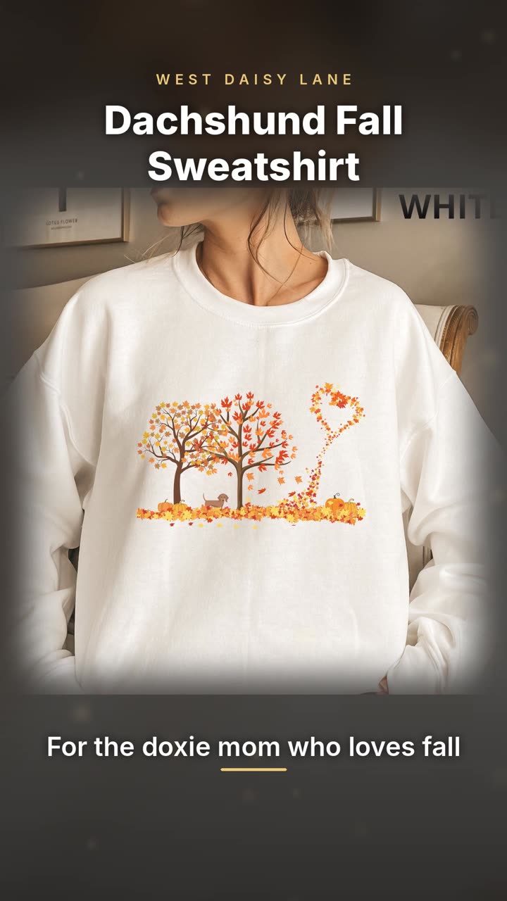Dachshund Fall Sweatshirt video