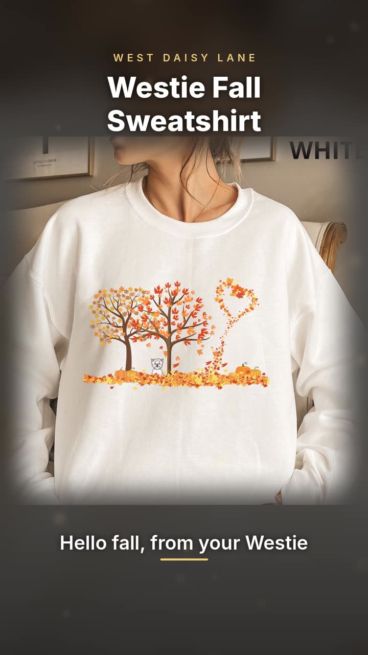 Westie Fall Sweatshirt video