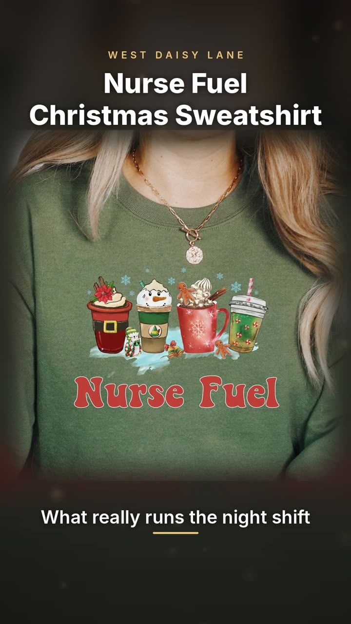 Nurse Fuel Christmas Sweatshirt video