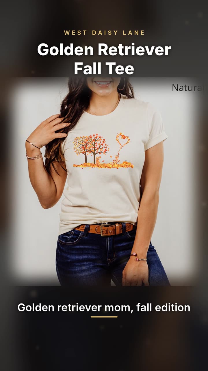 Golden Retriever Fall Tee video