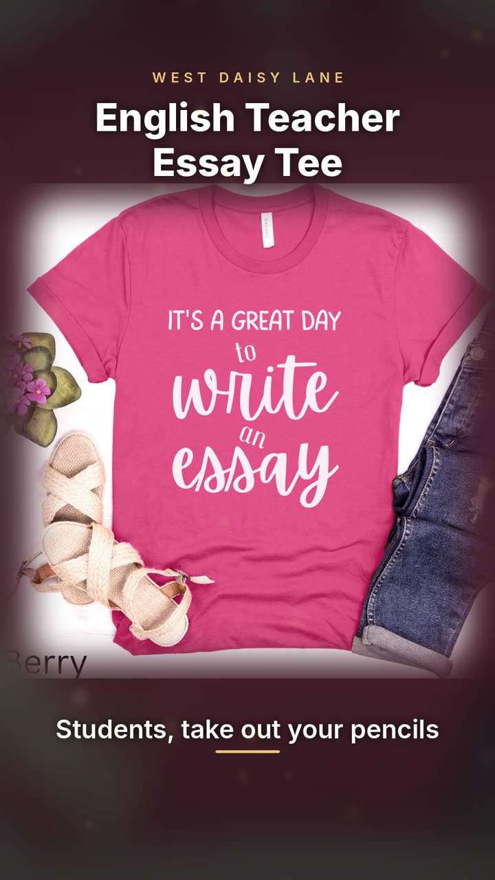 English Teacher Essay Tee video