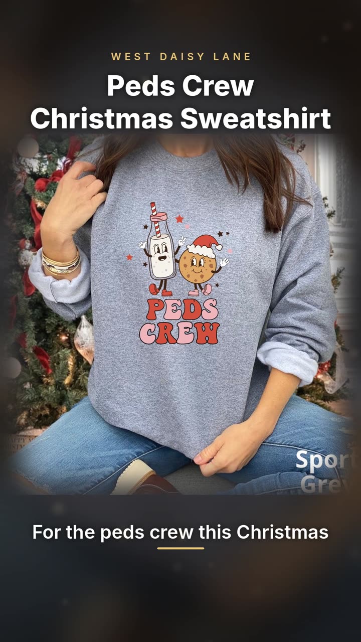 Peds Crew Christmas Sweatshirt video