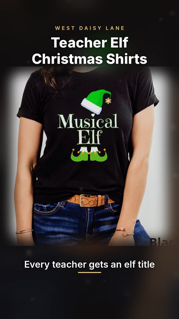 Teacher Elf Christmas Shirts video