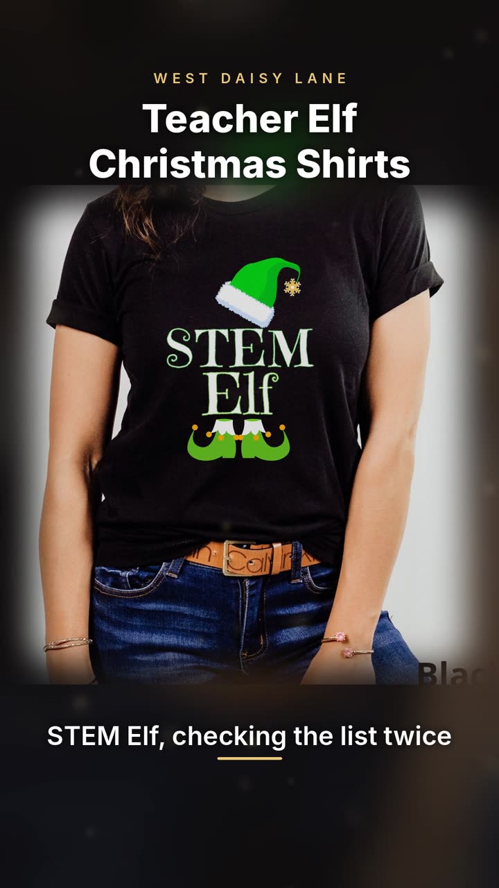 Teacher Elf Christmas Shirts video