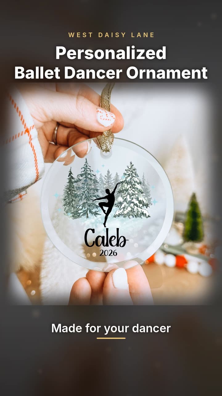 Male Ballet Dancer Ornament video