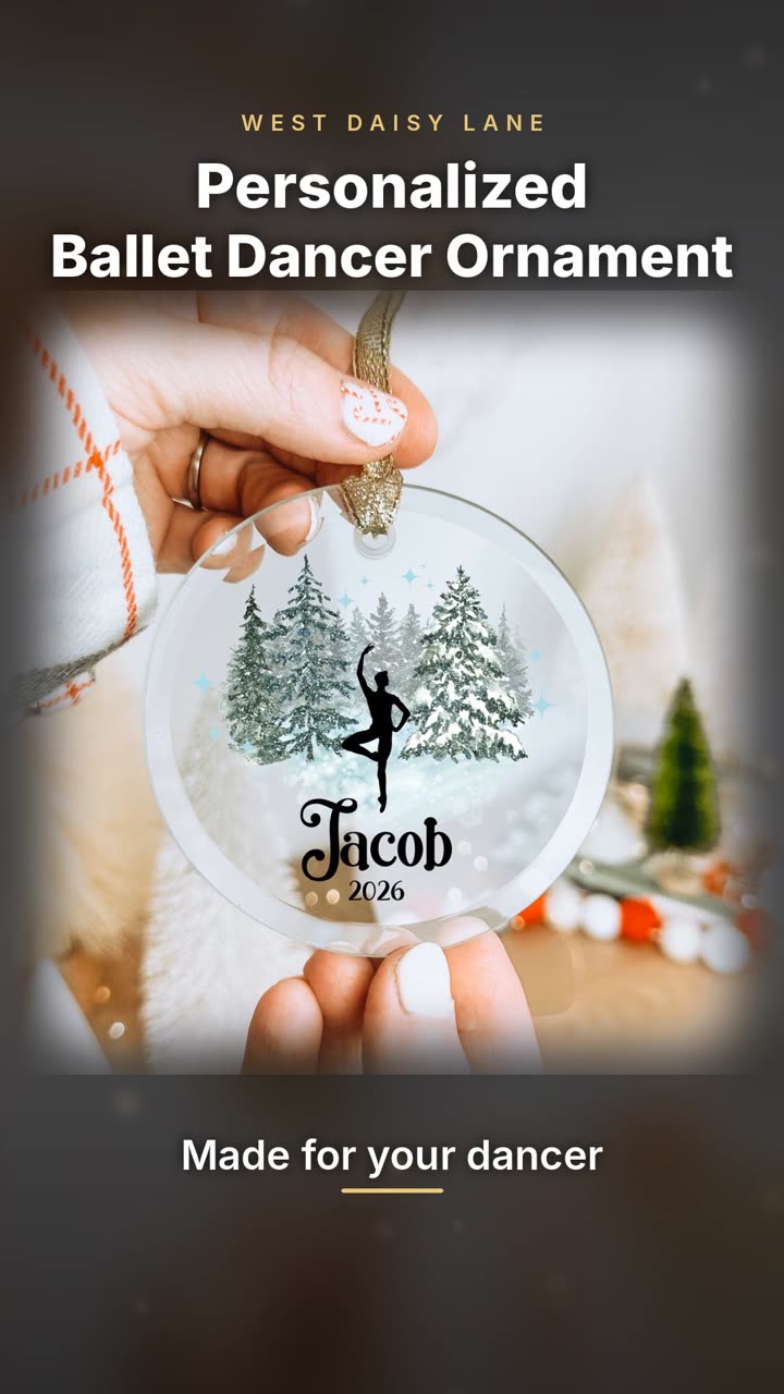 Male Ballet Dancer Ornament video