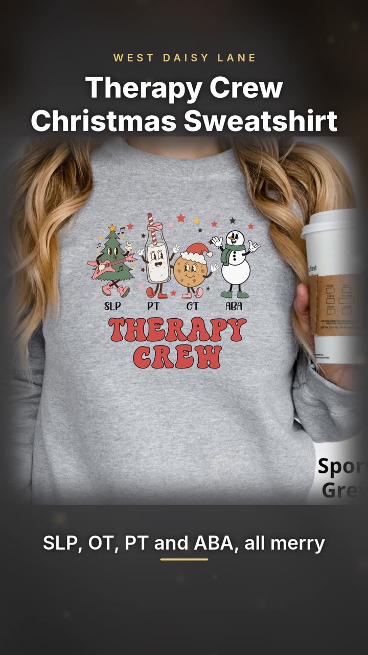 Therapy Crew Christmas Sweatshirt video