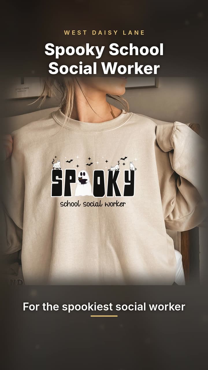 Spooky School Social Worker Sweatshirt video