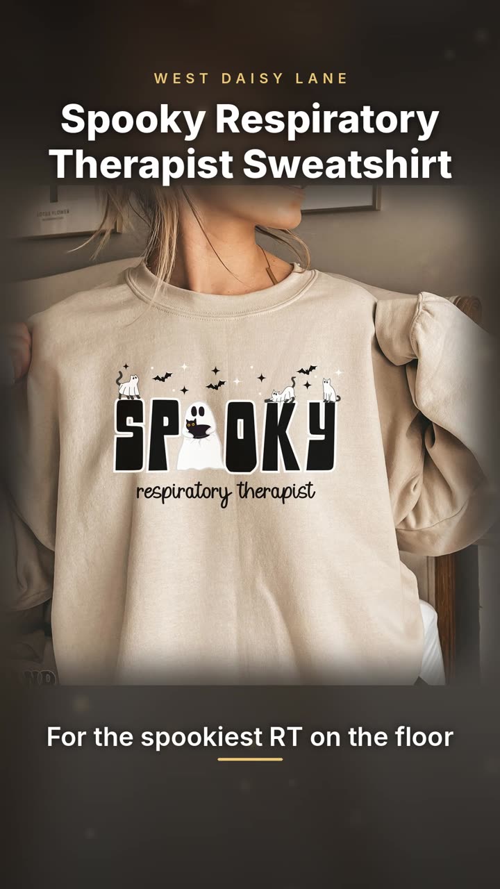 Spooky Respiratory Therapist Sweatshirt video