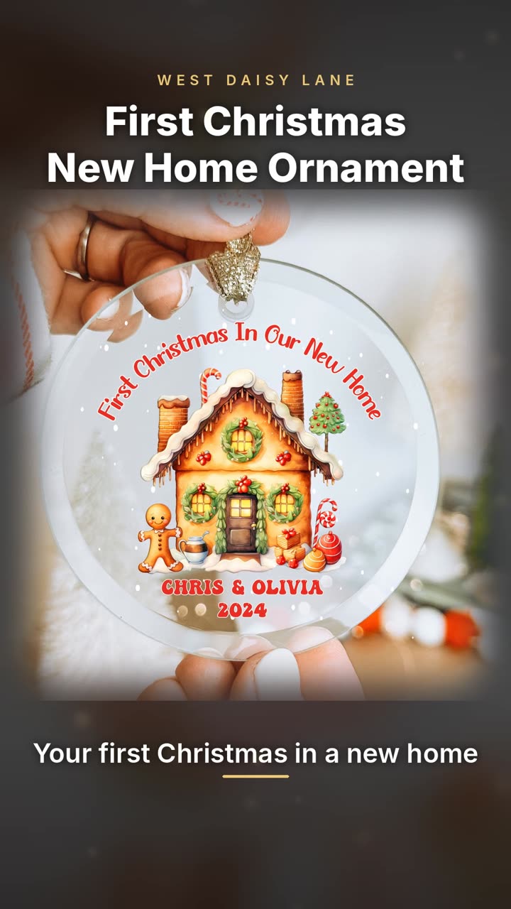 First Christmas in Our New Home Ornament video