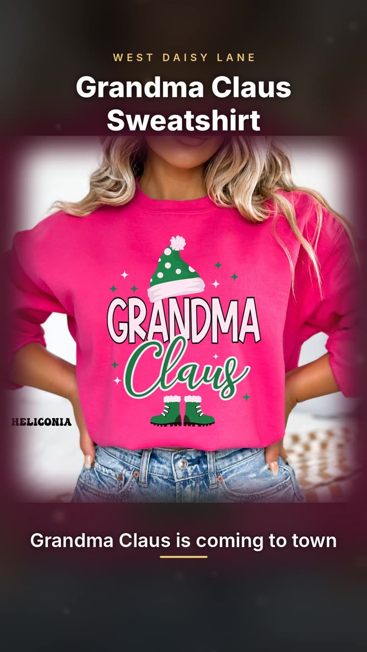 Grandma Claus Sweatshirt video