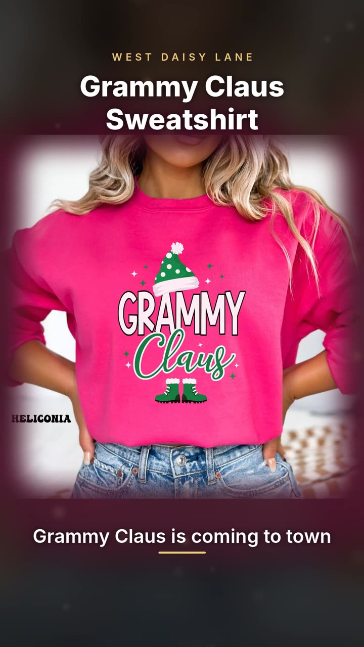Grammy Claus Sweatshirt video
