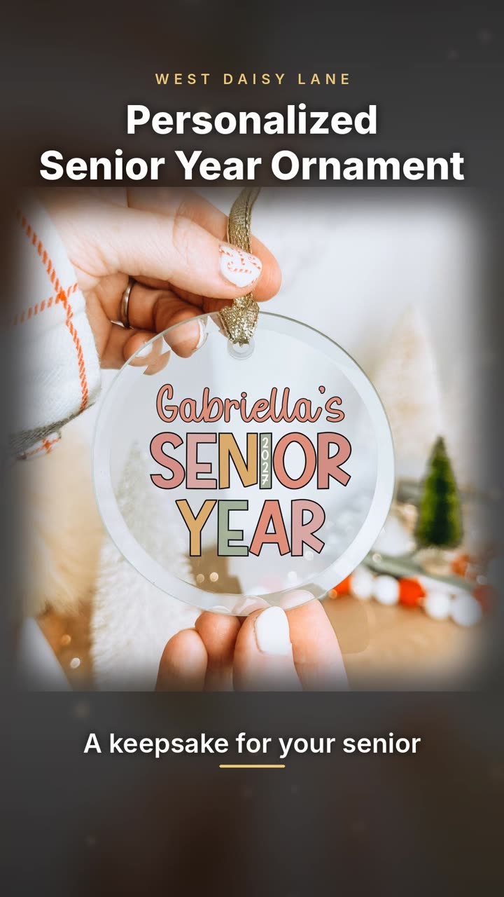 Senior Year Ornament video
