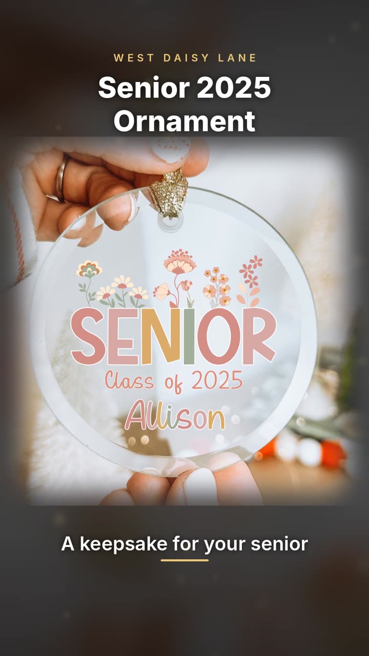 Senior 2025 Floral Ornament video