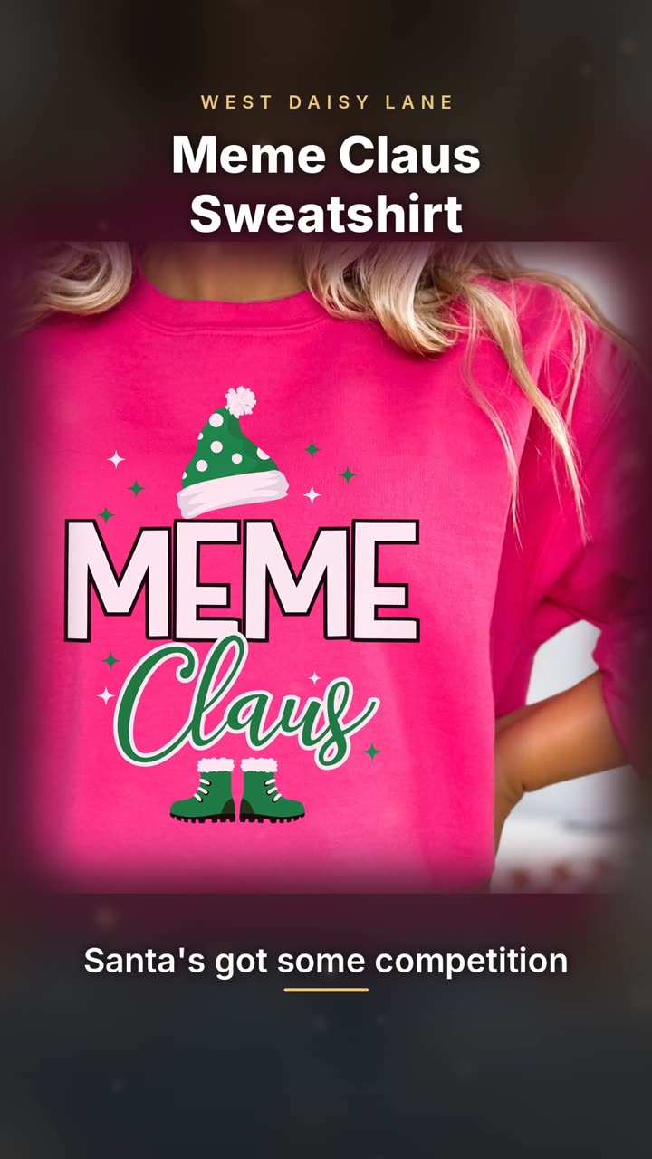 Meme Claus Sweatshirt video