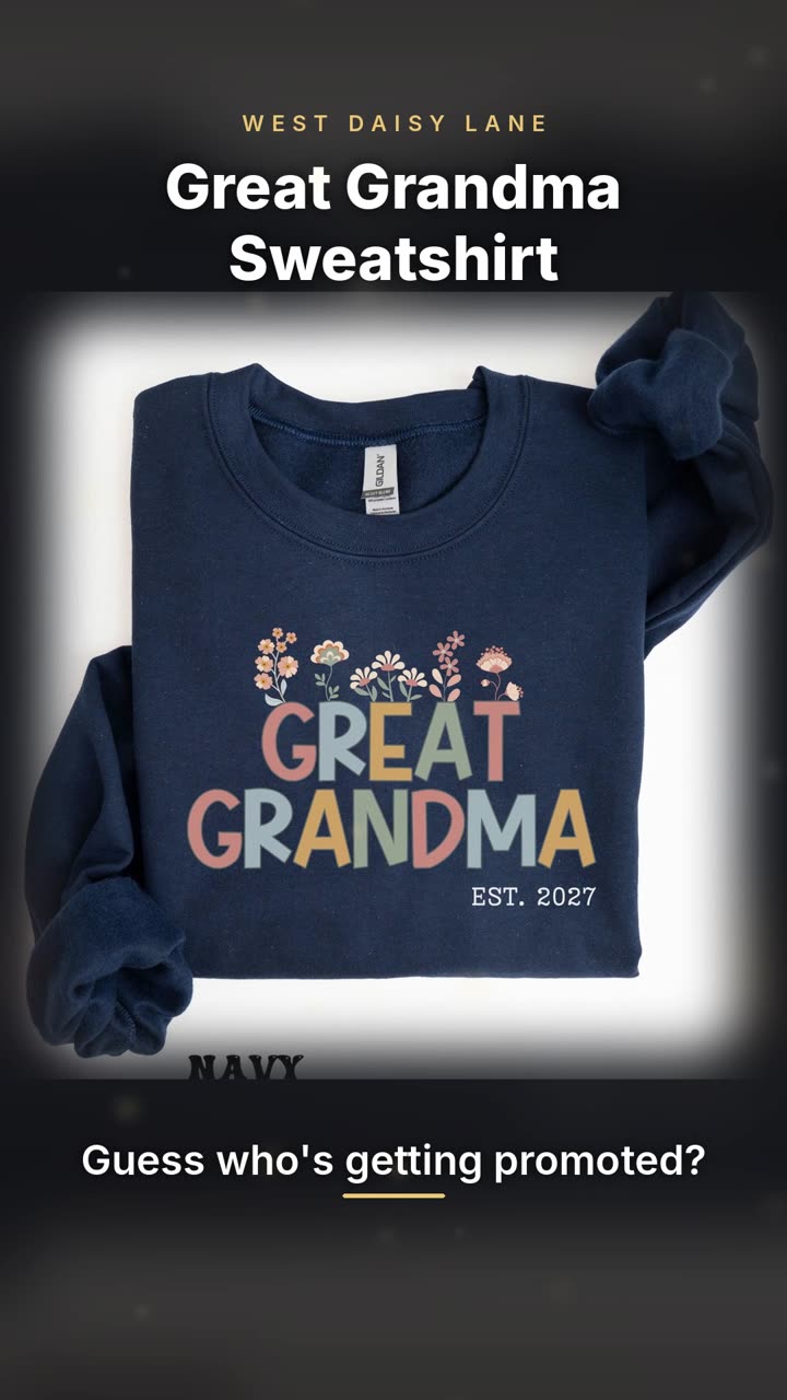 Great Grandma Est Sweatshirt video
