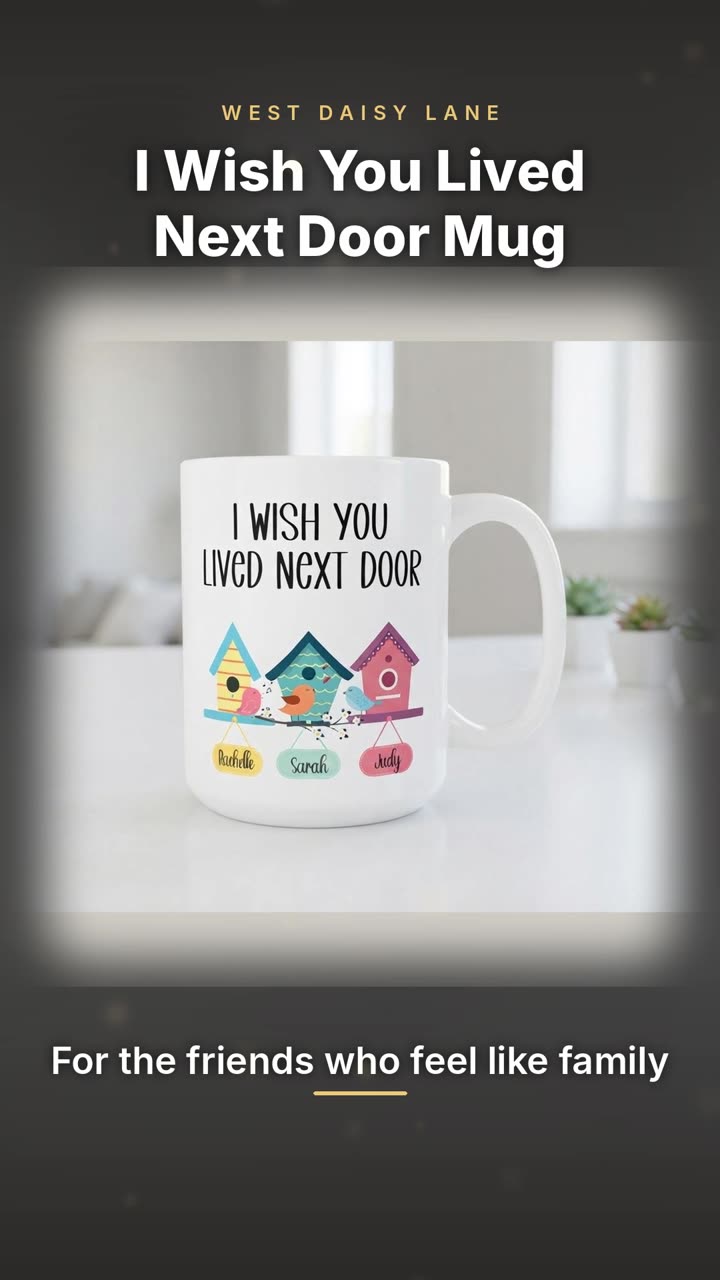 I Wish You Lived Next Door Mug, Birdhouses video