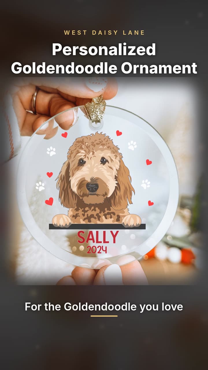 Goldendoodle Ornament video