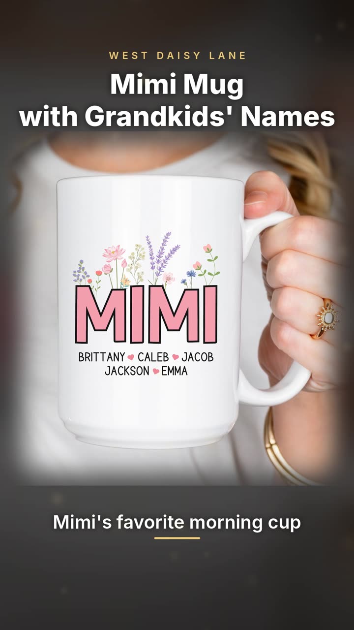 Mimi Mug with Grandkids' Names video