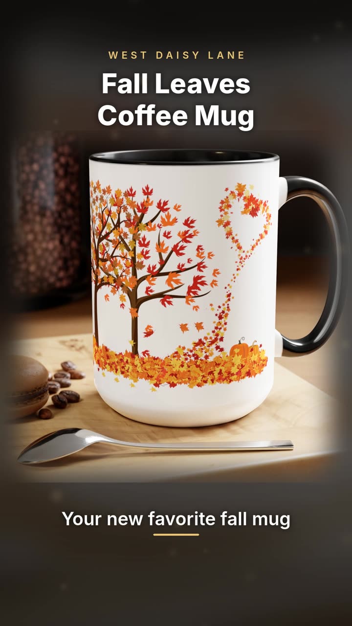 Fall Leaves Coffee Mug video