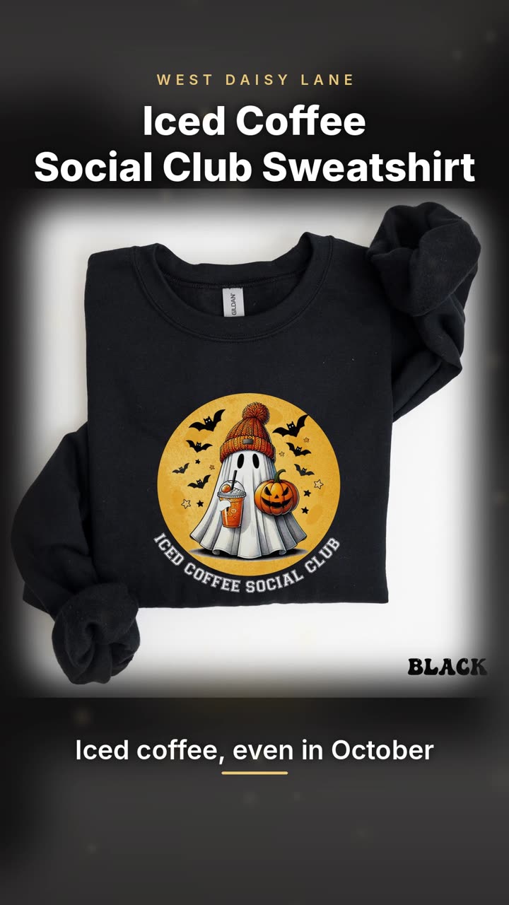 Iced Coffee Social Club Sweatshirt video