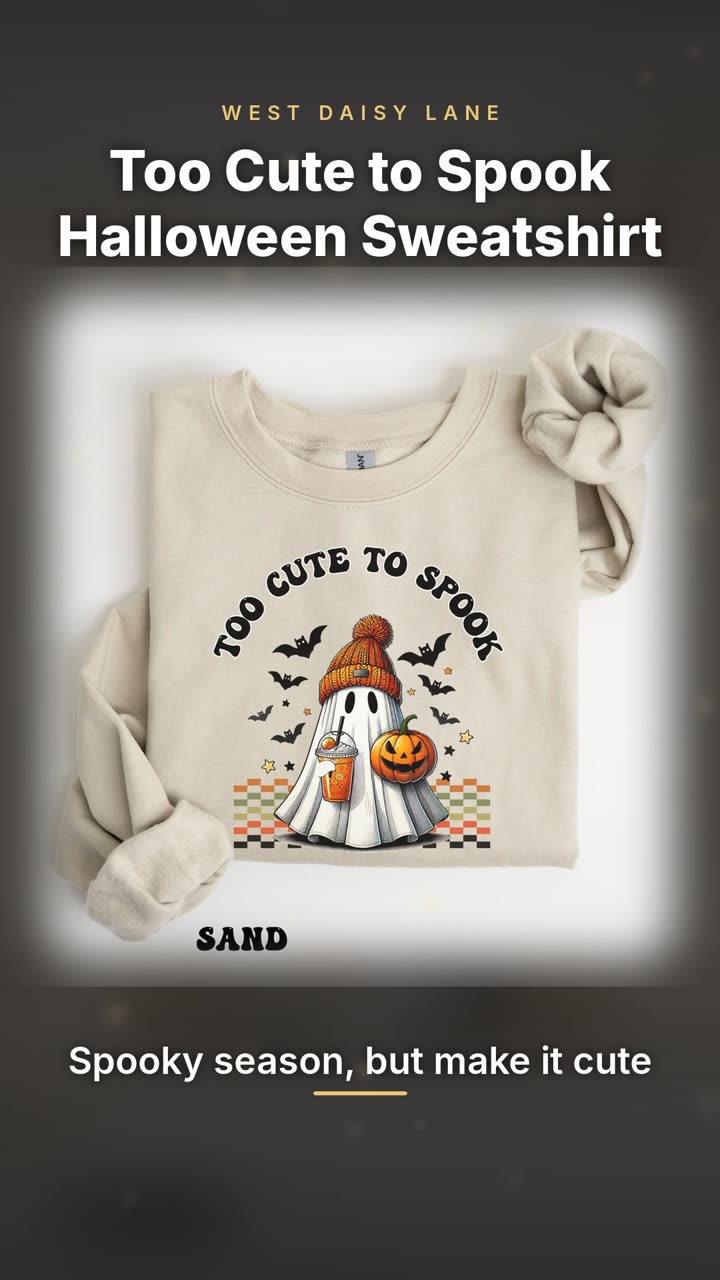 Too Cute to Spook Sweatshirt video