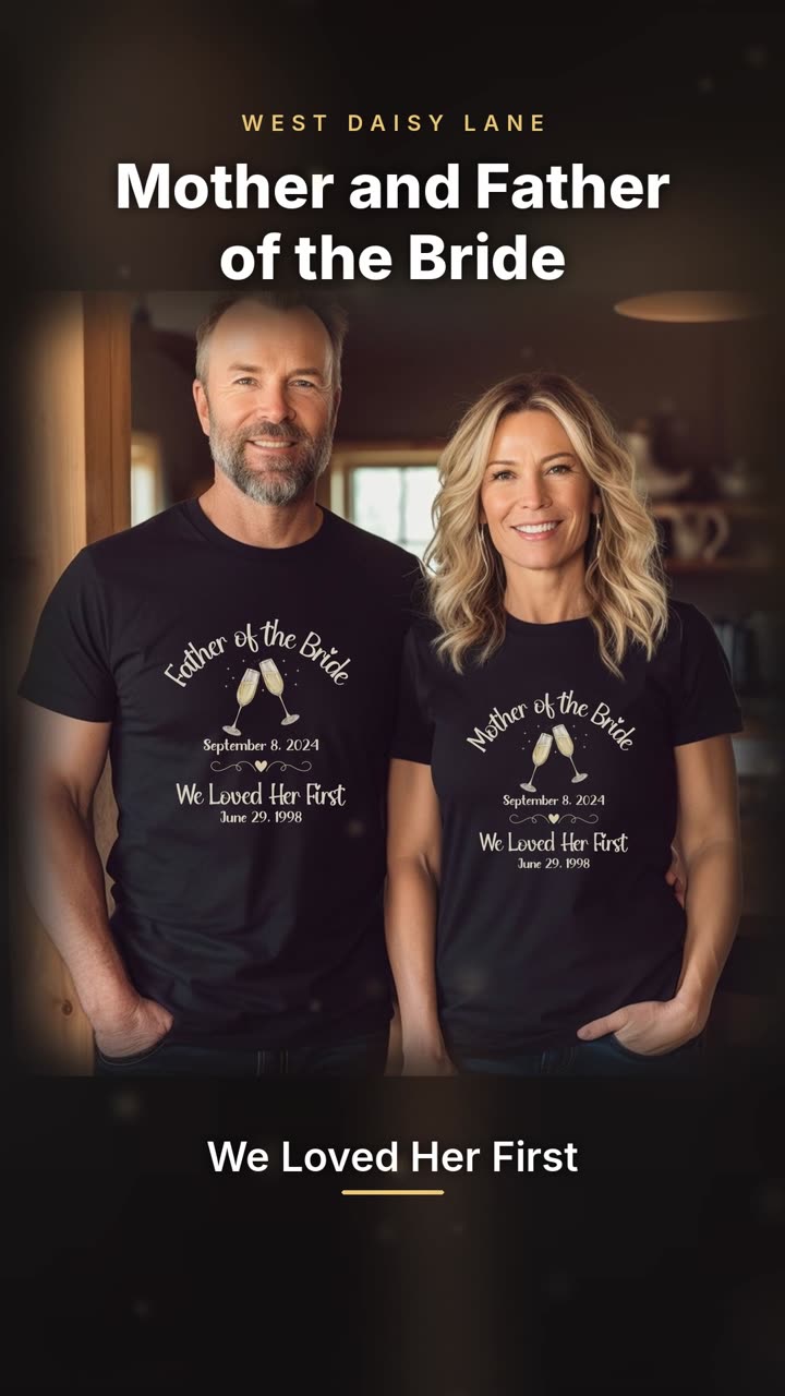 Mother and Father of the Bride Shirts, We Loved Her First video
