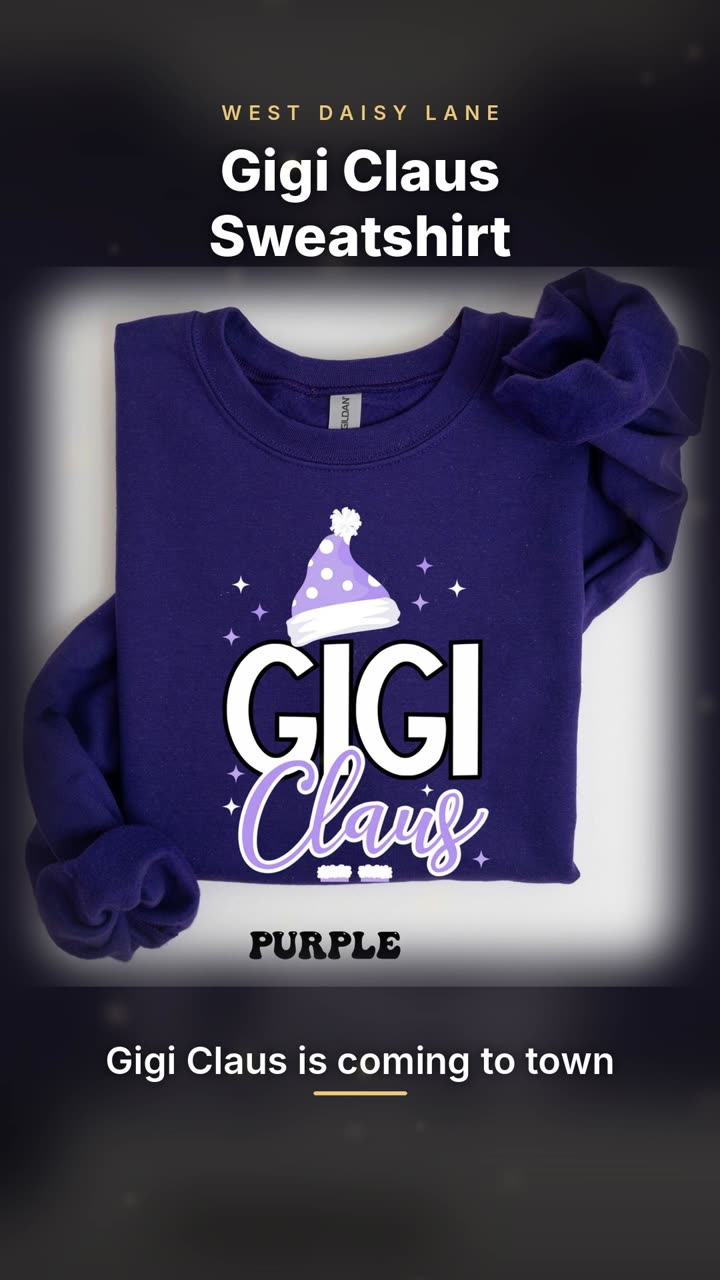Gigi Claus Sweatshirt video