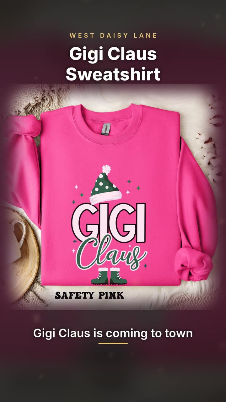 Gigi Claus Sweatshirt video