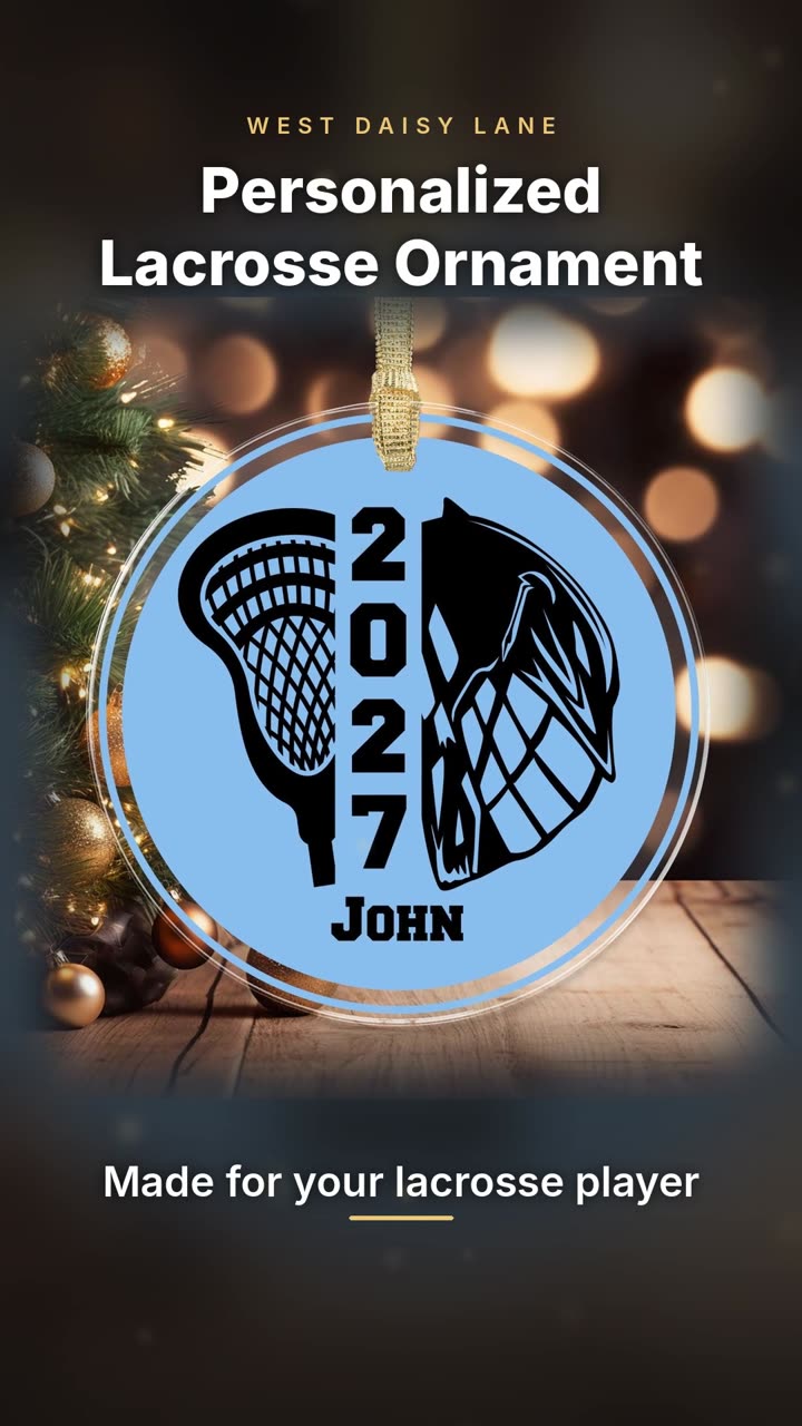 Lacrosse Class Year Ornament video