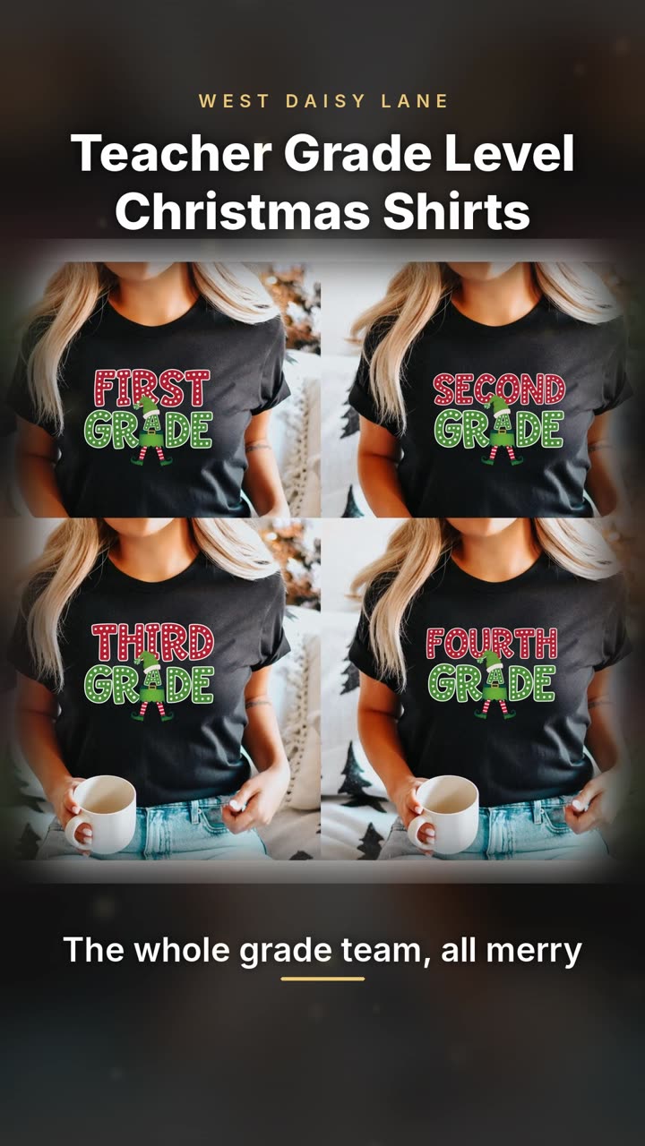 Teacher Grade Level Christmas Shirts video