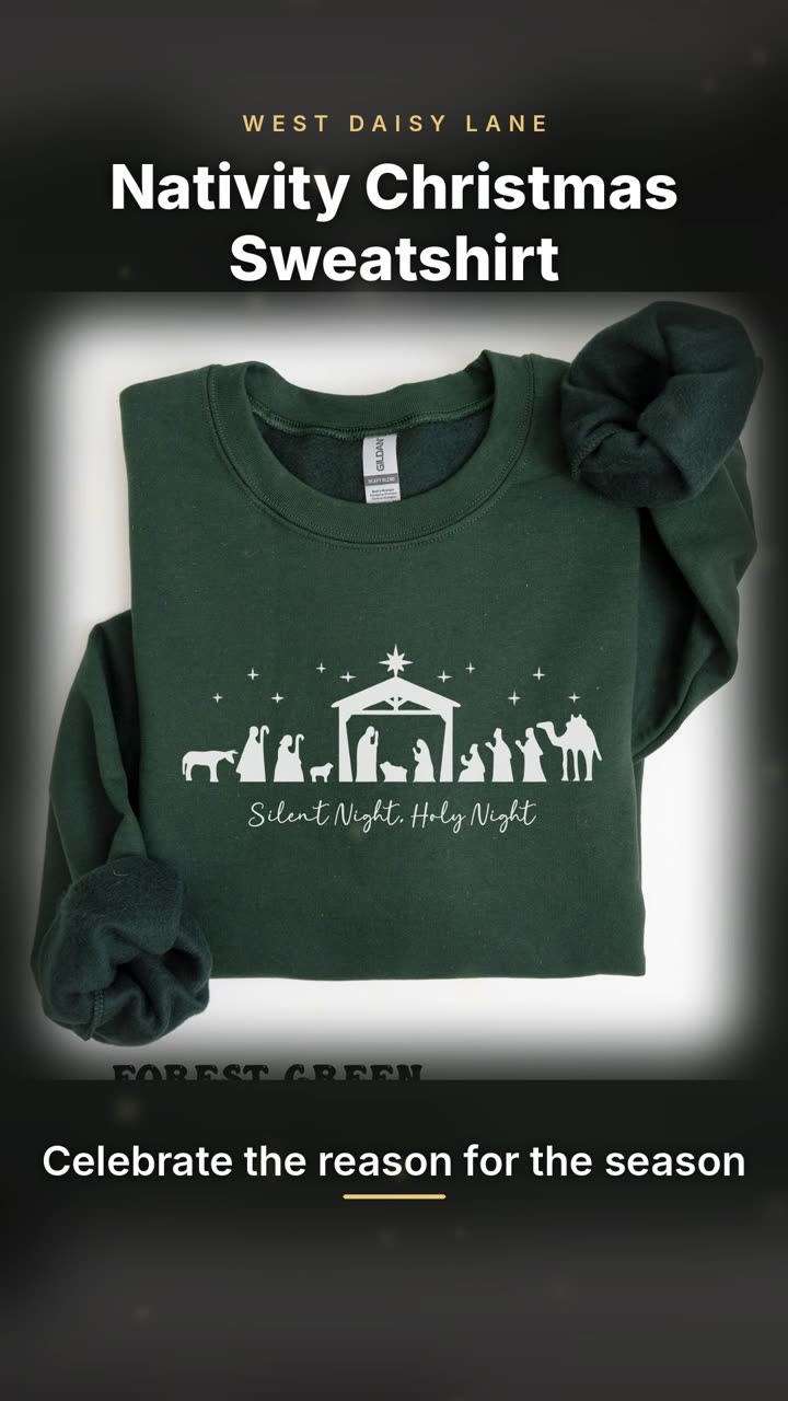 Nativity Christmas Sweatshirt video