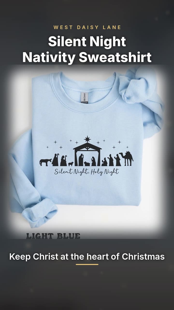 Silent Night Nativity Sweatshirt video