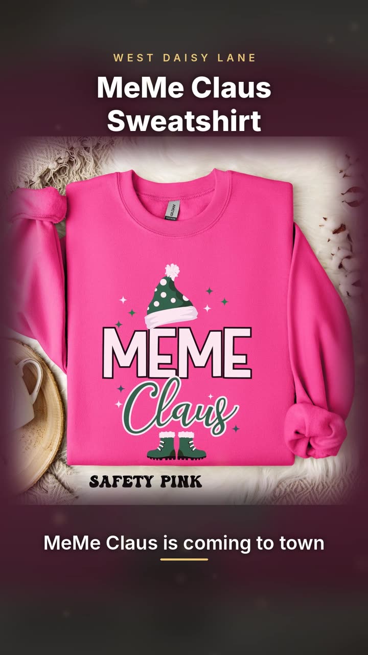 MeMe Claus Sweatshirt video