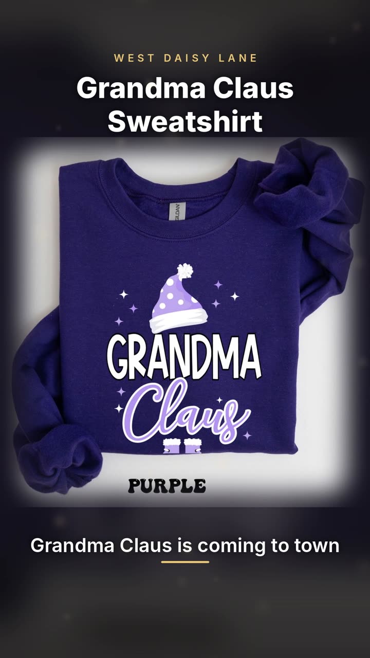 Grandma Claus Sweatshirt video