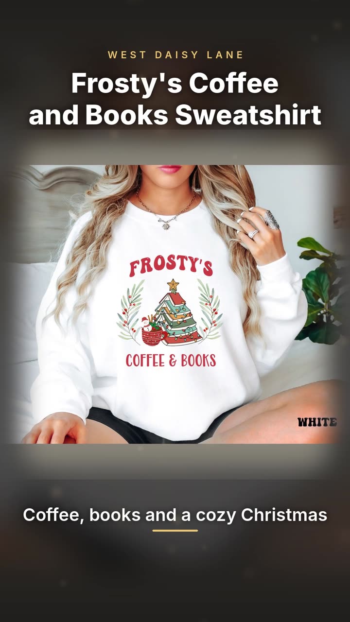 Frosty's Coffee and Books Sweatshirt video