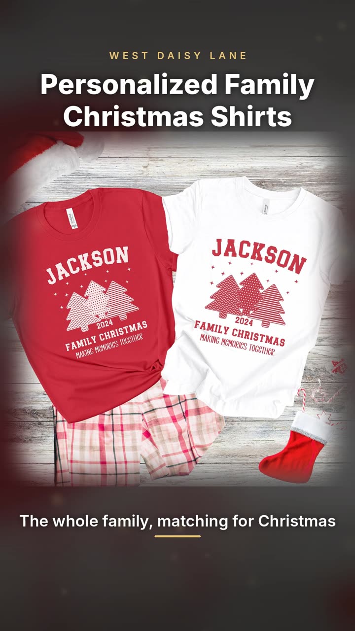 Personalized Family Christmas Shirts video
