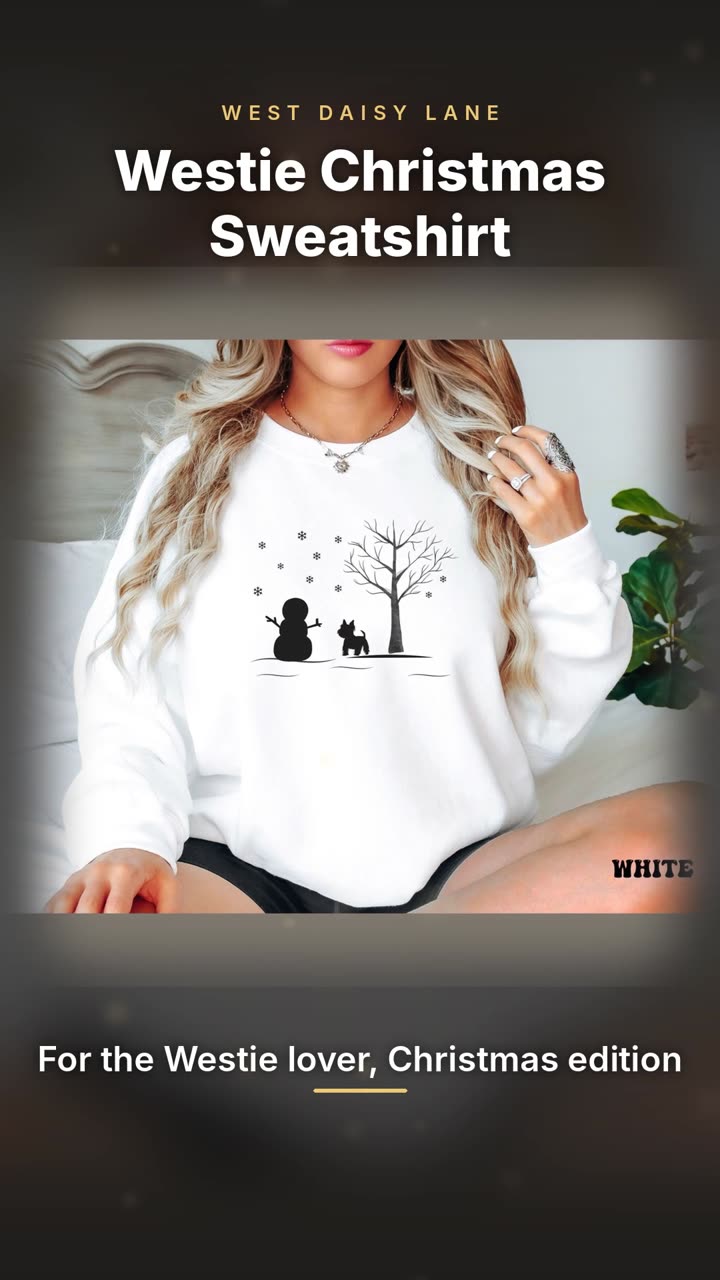 Westie Christmas Sweatshirt video