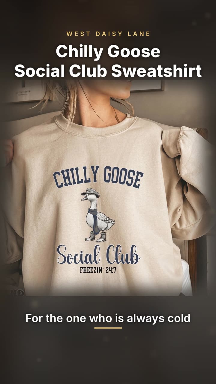 Chilly Goose Social Club Sweatshirt video