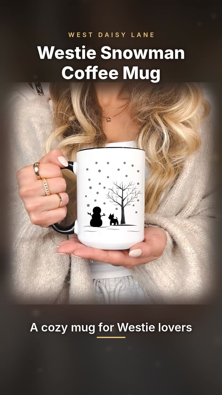Westie Snowman Coffee Mug video