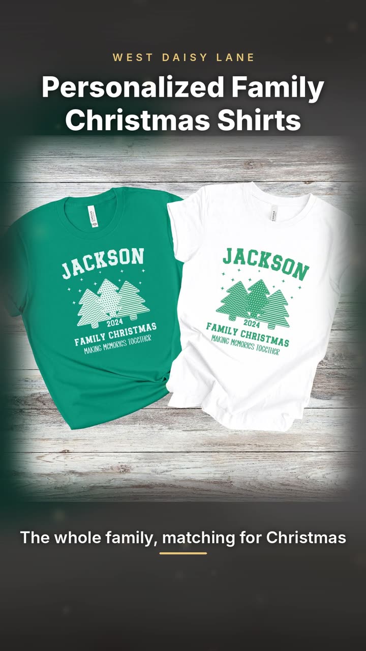 Personalized Family Christmas Shirts video