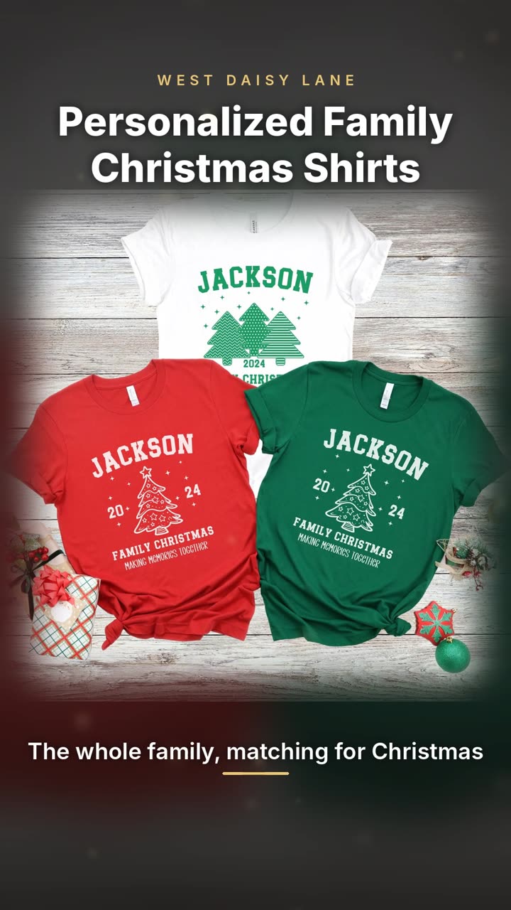 Personalized Family Christmas Shirts video